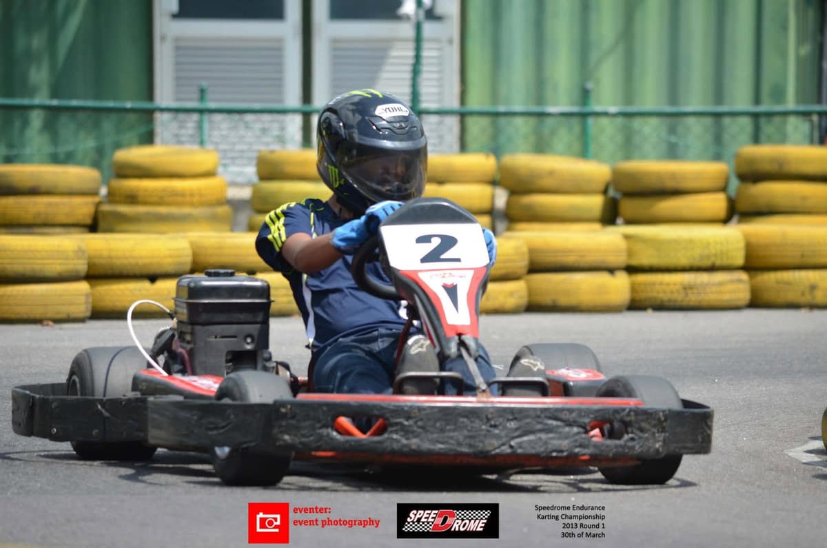 On track at the first Sri Lankan karting endurance race